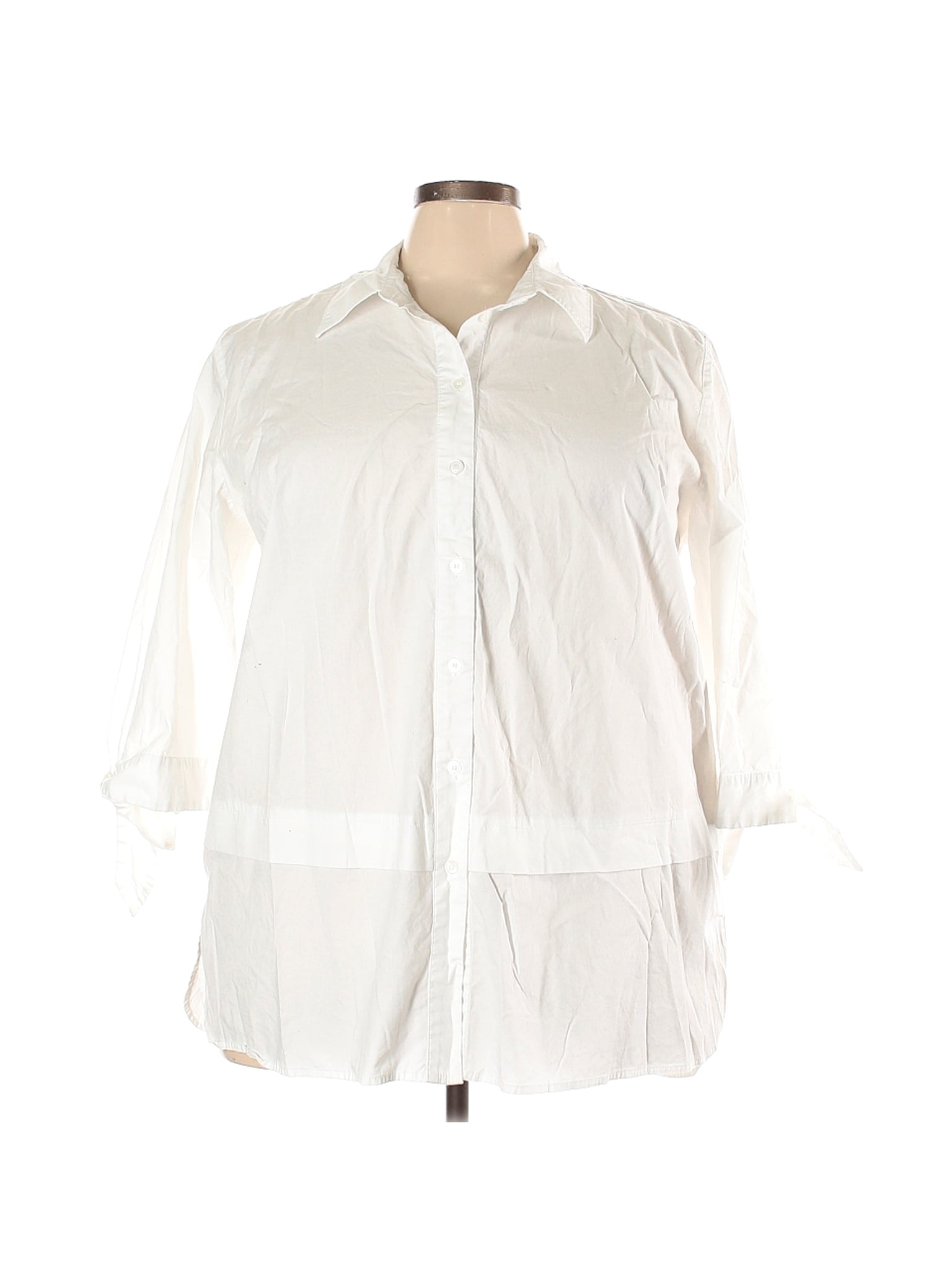 lane bryant white blouse
