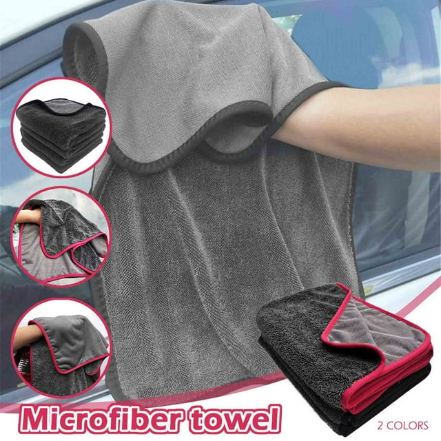 Xihbxyly Toalla de Terciopelo Coral para Lavado de Coches, Suave y Absorbente, Apta para Pintura, Limpieza de Interiores y Encerado de Motos, Práctica y Portátil, 30 X 40 Cm/60 X 90 Cm.