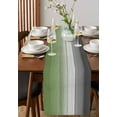 thumbnail image 2 of Sage Green Gray Ombre Table Runner Vintage Country Wooden Tablerunners 13 x 48 Inch, Table Decorations Tabletop Scarf for Summer Gathering Holiday Farmhouse Kitchen Dining Decor, 2 of 6
