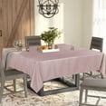 thumbnail image 4 of Rectangle Tablecloth 60x120 inch Tablecloth Stain and Wrinkle Resistant Washable Polyester Table Cloth, Decorative Fabric Table Cover for Dining Table, Buffet Parties and Camping Blush, 4 of 6