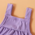 thumbnail image 3 of Patpat Baby Pretty Candy Color Solid Pocket Strappy Romper, 3 of 9