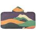 thumbnail image 5 of Yayeee Kids Hooded Towels Toddler Soft Absorbent Beach Bathing Wrap 50" x 23.5", Purple Mountain, 5 of 5