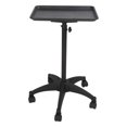 thumbnail image 4 of Height Adjust Salon Service Tray, Stainless Steel Large Capacity Rolling Salon Tray Cart  for Home Use, 4 of 7