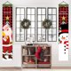 thumbnail image 4 of CHAO Pancartas de decoración navideña para exteriores: Papá Noel y muñeco de nieve, carteles navideños, pancartas navideñas, decoraciones navideñas para puertas, 4 of 5
