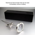 thumbnail image 3 of Stainless Steel Mechanical Cooking Thermometer, Fast and Accurate Read, Long Probe with Adjustable Clip, Detachable Temperature Clamp, 20°Cto80°C Range for Candy Making and Deep Fr, 3 of 8