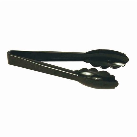 Crestware Tong,Black,12 in. L,Plastic PCT12BK