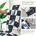 thumbnail image 5 of Yayeee 4 Pack Dining Chair Covers Stretch Parson Chairs Slipcovers Seat Protector, Blue Cat Stars, 5 of 6