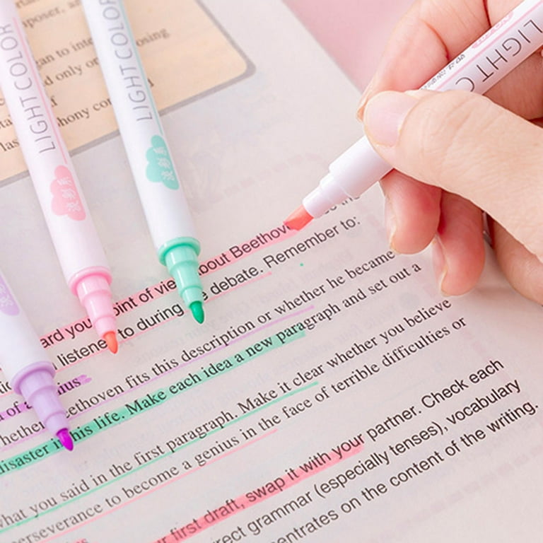 Toothpaste Highlighter Pen Fluorescent Book Marker Neon Spot Liner  Stationery Office School F6826