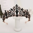 thumbnail image 3 of Zhuge Tiara de boda para novia, diadema de princesa, corona nupcial, joyería para el cabello con diamantes de imitación de cristal, decoración para novia, cumpleaños, graduación, boda (blanco), 3 of 4