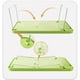 thumbnail image 4 of Mesilla De Noche Mesa plegable para portátil,ajustable,de aleación de aluminio,para usar en la cama,en el sofá o en la oficina (verde,1 pieza). Rkxzt, 4 of 5