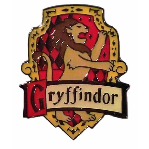 Harry Potter House of Gryffindor British Logo Lion Pin