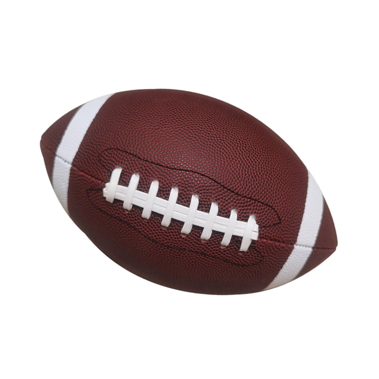 12-Pack Size 9 White Autograph Footballs With Air Pump - Bulk Plain Glossy Finish