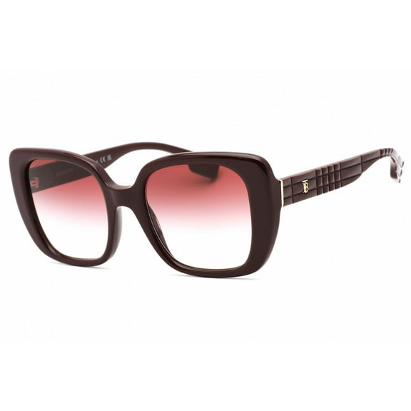 Burberry HELENA BE 4371 Plastic Womens Square Sunglasses Bordeaux 52mm Adult