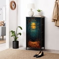 thumbnail image 6 of Boho Dresser for Bedroom with 4 Storage Drawers Full Moon Forest Moody Gothic Moon Dark Cottagecore Dressers Chest of Drawers Steel Framed Fabric Closet Organizers for Women Dorm Entryway, 6 of 8