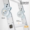 thumbnail image 4 of Escalera Plegable 2.7 m 8 Peldaños Aluminio Multiposiciones 150 kg Kingsman gris, 4 of 7