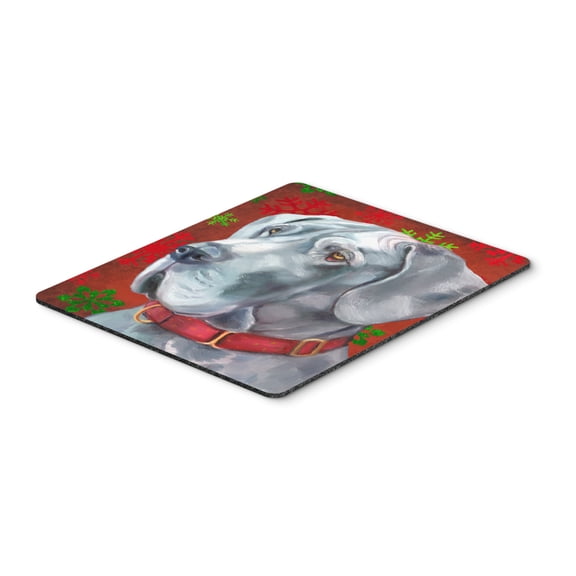 "Great Dane Red Snowflakes Holiday Christmas Mouse Pad Hot Pad or Trivet"