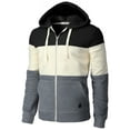 thumbnail image 3 of H2H Mens Casual Slim Fit Zip up Hoodie Jacket Fleece Lightweight Thermal Hoodie (CMOHOL086), 3 of 6