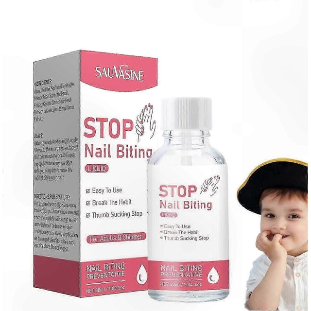 Clear Anti-Biting Nail Solution to Stop Habitual Nail Chewing and Encourage Strong, Healthy Nails