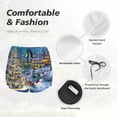 thumbnail image 6 of Lsque Christmas Tree Printed Women's Running Shorts with Liner Pockets,Elastic Quick Dry Workout Athletic Gym Yoga Shorts,Womens High Waist Shorts-XX-Large, 6 of 9