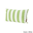thumbnail image 3 of Noble House Hawthorne Water Resistant Fabric Striped Rectangular Throw Pillow, Green, 3 of 12
