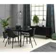 thumbnail image 4 of Unique Furniture Contemporary 47" Round Dining Table with Black Oak, 4 of 5