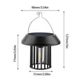 thumbnail image 3 of Meitianfacai Solar Powered Courtyard Light Vintage Edison Bulb Design Waterproof Outdoor Garden Lamp For Patio Pathway And Camping (Black), 3 of 8