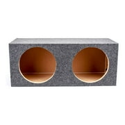 QPower 12 Inch Heavy-Duty Dual Sealed Vehicle Subwoofer Enclosure