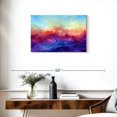 thumbnail image 3 of Elephant Stock Arpeggi Wall Art - Horizontal Canvas Wall Art - Living Room Wall Decor - Abstract Canvas - Blue And Purple Decor By Jacqueline Maldonado - 30" x 20", 3 of 8