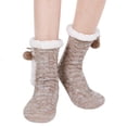 thumbnail image 3 of Womens Slipper Socks Fuzzy Fluffy Cabin Cozy Winter Thick Warm Comfy Fleece Soft Grips Christmas Socks, 3 of 4