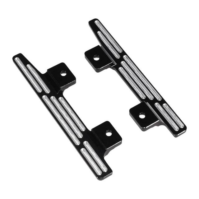 2 pedales para coche RC 1:12, piezas de repuesto resistentes, placa de pie para tablero lateral RC para modelo de coche para MN78 MN82 LC79 DIY Negro