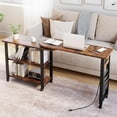 thumbnail image 4 of Hetoy 360° Rotating Side Table with Charging Station - Sturdy End Table with Lockable Wheels, Extra Storage, and Versatile Design for Living Room or Bedroom, 4 of 7