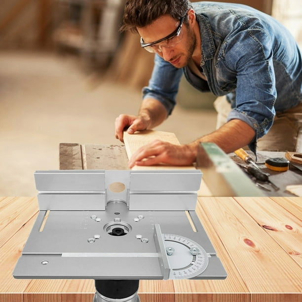 Placa De Inserción De Mesa De Enrutador Placa de inserción de mesa enrutador recorte grabado aleación de aluminio (estilos)