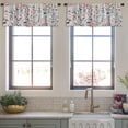 thumbnail image 4 of LALILO Kitchen Curtain Valance Quote Wild Soul Lettering Ink Rod Pocket Window Curtain 52"x 18" Set of 2, 4 of 7
