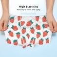 thumbnail image 3 of Yiaed Strawberries Print Boys' Boxer Briefs Cotton Casual Stretch Comfort Boys Boxers - Kids Boxer Briefs Underwear for Boys (6-18)-XX-Small, 3 of 5