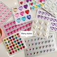 thumbnail image 2 of 3D Faux Crystal Heart Sticker Self-Adhesive Easy to Apply Perfect for DIY Scrapbooking Journaling Supply, 2 of 7