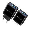 thumbnail image 4 of HEVIRGO Portable Home Travel EU/US Plug 4 USB Ports Phone Charger Wall Power Adapter, 4 of 10