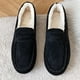 thumbnail image 5 of Zapatos para mujer, modernos e informales, de invierno, cómodos y cálidos, mocasines de un solo pie, de piel de vaca, suela suave y terciopelo, zapatillas para correr, botas vaqueras., 5 of 7