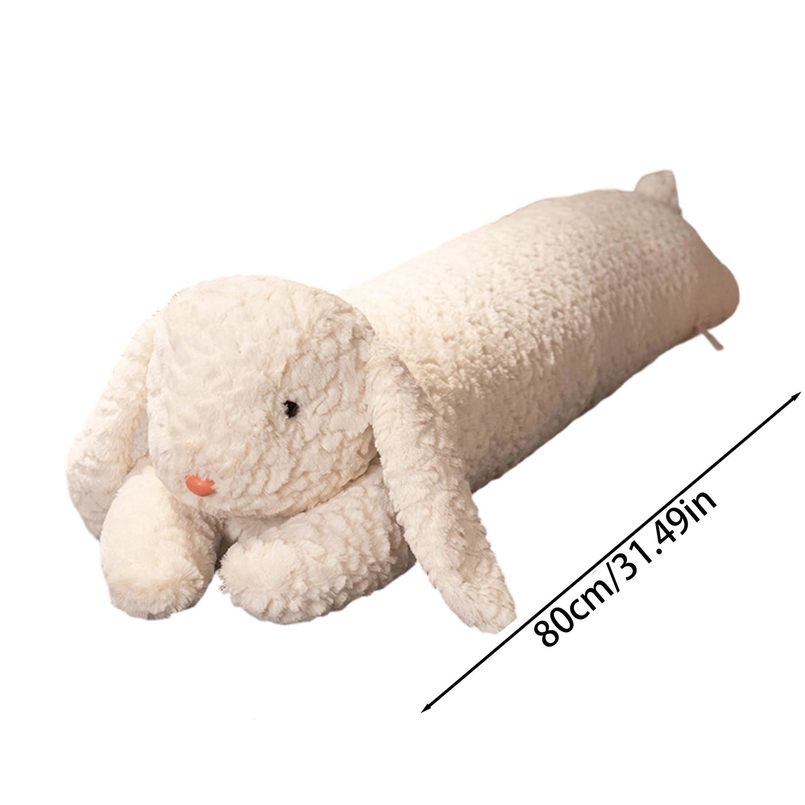 Bunny Pillow, Long Pillow For Bed, Body Pillow For Kids, 31.5in Easter Bunny Long Cushion, Leg-Clamping Side Sleeping Backrest Pillow, Ideal Gift for Kids & Adults