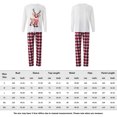 thumbnail image 2 of Disfraz Premium Conjunto navideño para padres e hijos Conjunto de ropa de dormir a cuadros con estampado de ciervos para el hogar (Hombres blancos-L) Ygjytge Blanco T L para Unisex, 2 of 8