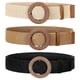 thumbnail image 1 of 3 Pcs Woven Belts For Women Braided Belt Wide Belt Boho Belt Braided Belt Womens Waist Belt For Dresses And Jeans, 1 of 4