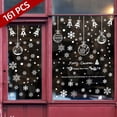 thumbnail image 4 of Nvzi Calcomanías navideñas para ventanas de vidrio, 6 hojas, calcomanías navideñas para ventanas para niños, calcomanías navideñas para ventanas, decoraciones de invierno, B, 4 of 4
