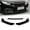 Painted Black, variant on Stay Tuned Performance For 16-21 Honda Civic 3-Piece Carbon Style Front Bumper Splitter Spoiler Lip Kit