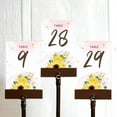 thumbnail image 3 of Unique Flower Wedding Table Number Cardss 1-75 Double Sided For Reception Event Party Baby Shower Birthday 4x6, 3 of 3