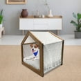 thumbnail image 3 of Colorful Pet House, Big Droplets Motif Filled with Ornate Lines and Dots Urban Life Vibrant Art, Outdoor & Indoor Portable Dog Kennel with Pillow and Cover, 5 Sizes, Multicolor, by Ambesonne, 3 of 5