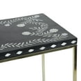 thumbnail image 5 of DecMode 30" x 46" Gold Wood Eclectic Console Table, 5 of 16