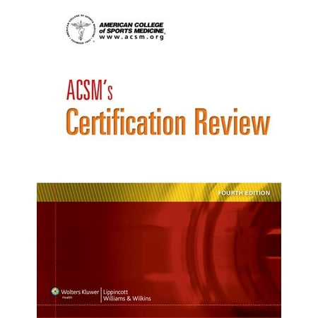 UPC: 9781609139544 | Acsm s Certification Review (Edition 4) (Paperback)