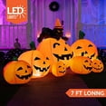 thumbnail image 2 of Inflables de Calabaza Halloween Joiedomi 2.1 m con 7 calabazas gato de bruja luces LED integradas, 2 of 3