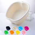 thumbnail image 1 of Lavabo para baño de pies, spa de agua y masaje de pies, para pedicura Detox Foot Soak and Massage, Lavabo para pies grueso y resistente perfecto para remojo de pies (blanco), 1 of 1