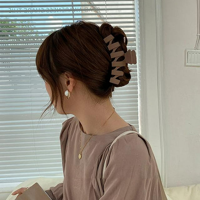 Hot6sl Ofertas y Liquidaciones Pinzas En Pelo Grande, Pinzas En Pelo Grande Antideslizantes y Mate, Sujecón Fuerte para Mujeres y Niñas En Cabello Grueso o Fino, Cómodas, Modernas y Hermosas.