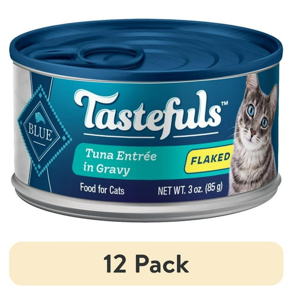 (12 pack) Blue Buffalo Tastefuls Wet Cat Food with Tuna, 3-oz. Can